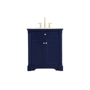 Elegant Kitchen/Bath Clarence 30" Single Bathroom Vanity, Blue - VF53030BL