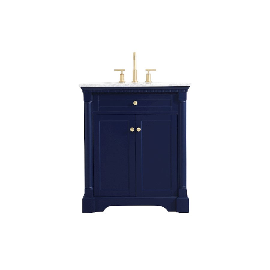 Elegant Kitchen/Bath Clarence 30" Single Bathroom Vanity, Blue - VF53030BL