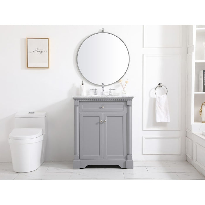 Elegant Kitchen/Bath Clarence 30" Single Bathroom Vanity, Blue