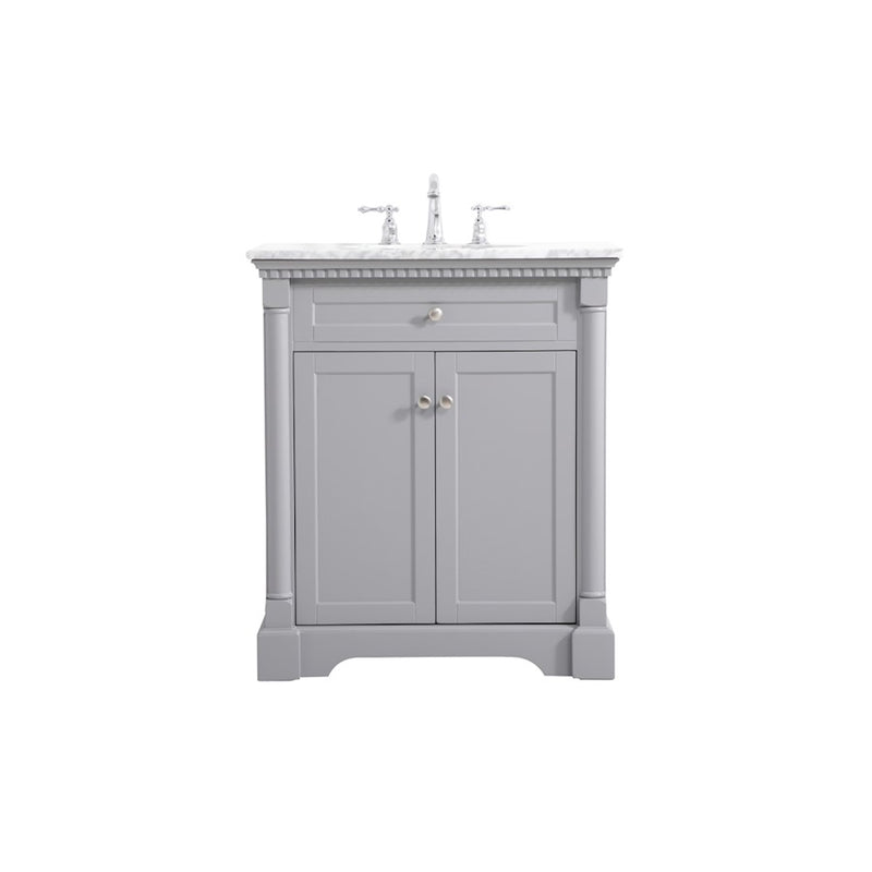 Elegant Kitchen/Bath Clarence 30" Single Bathroom Vanity, Grey - VF53030GR