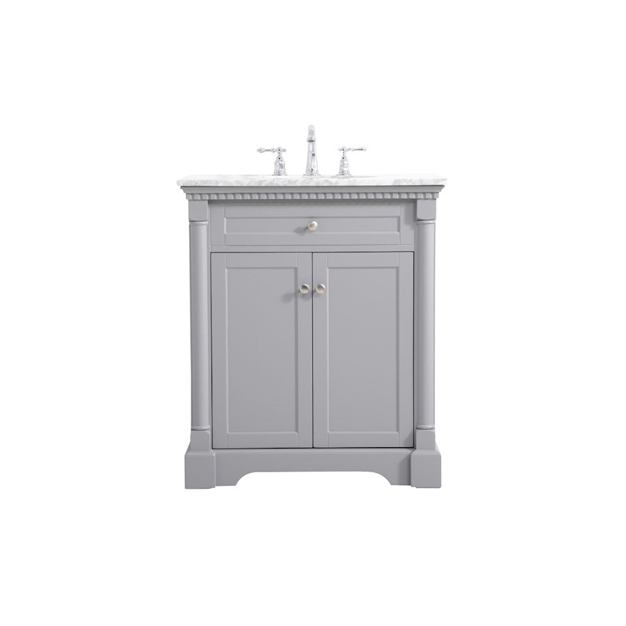 Elegant Kitchen/Bath Clarence 30" Single Bathroom Vanity, Grey - VF53030GR