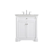 Elegant Kitchen/Bath Clarence 30" Single Bathroom Vanity, White - VF53030WH