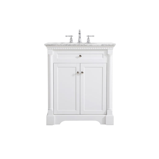 Elegant Kitchen/Bath Clarence 30" Single Bathroom Vanity, White - VF53030WH