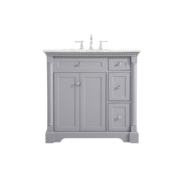 Elegant Kitchen/Bath Clarence 36" Single Bathroom Vanity, Grey - VF53036GR