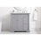 Elegant Kitchen/Bath Clarence 36" Single Bathroom Vanity, Grey