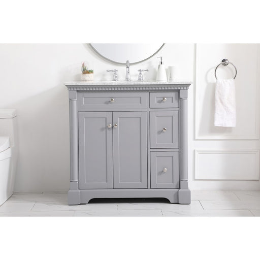 Elegant Kitchen/Bath Clarence 36" Single Bathroom Vanity, Grey