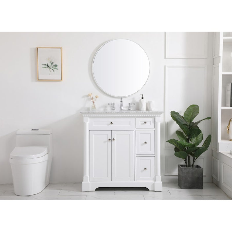 Elegant Kitchen/Bath Clarence 36" Single Bathroom Vanity, Grey