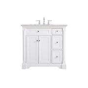Elegant Kitchen/Bath Clarence 36" Single Bathroom Vanity, White - VF53036WH