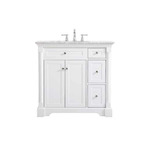 Elegant Kitchen/Bath Clarence 36" Single Bathroom Vanity, White - VF53036WH