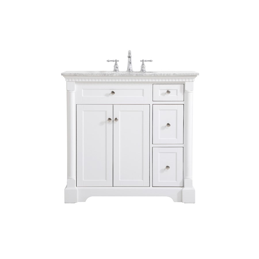 Elegant Kitchen/Bath Clarence 36" Single Bathroom Vanity, White - VF53036WH