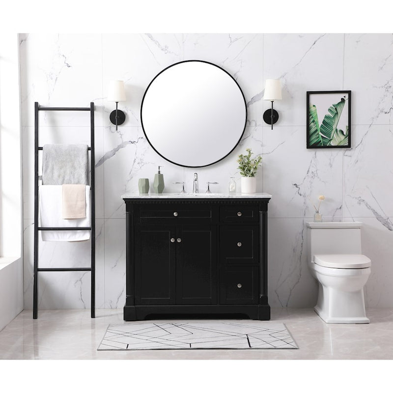 Elegant Kitchen/Bath Clarence 36" Single Bathroom Vanity, White