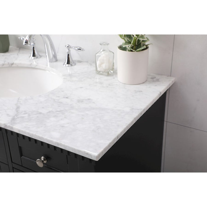 Elegant Kitchen/Bath Clarence 42" Single Bathroom Vanity Set, Black
