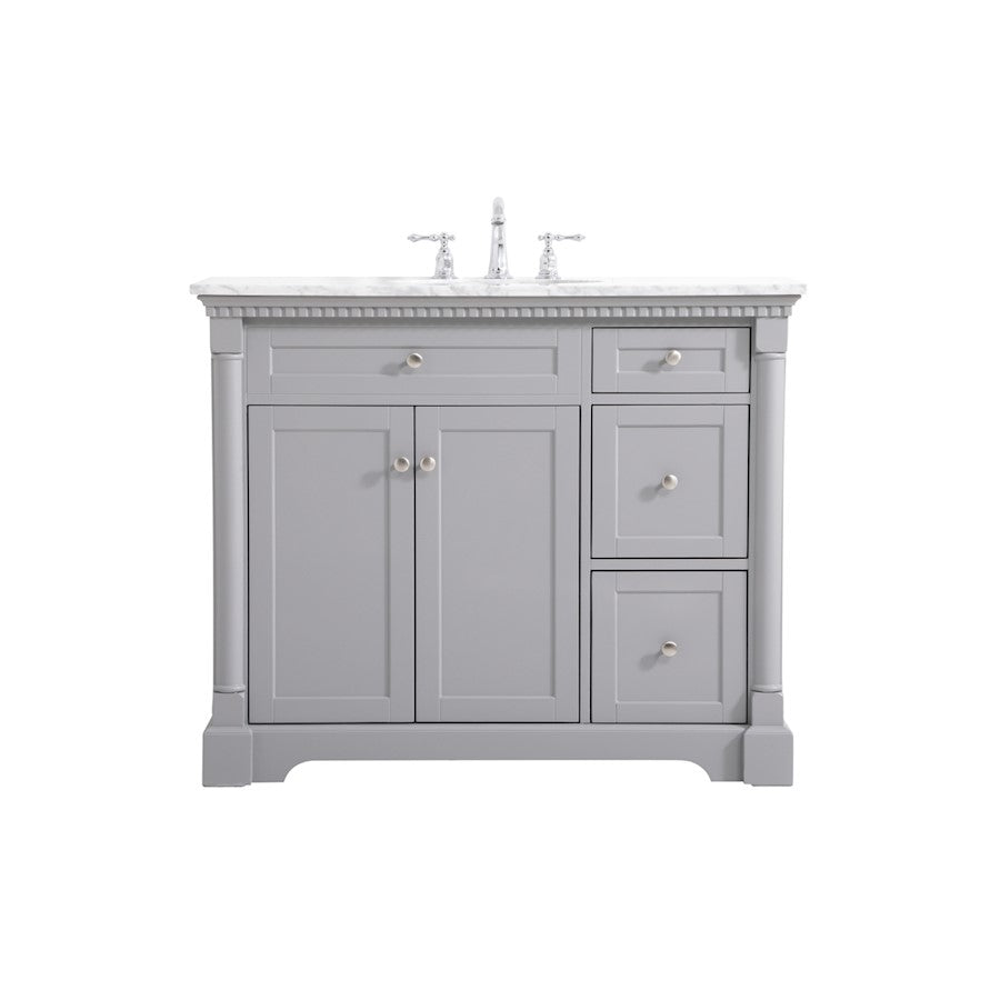 Elegant Kitchen/Bath Clarence 42" Single Bathroom Vanity, Grey - VF53042GR