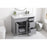 Elegant Kitchen/Bath Clarence 42" Single Bathroom Vanity, Grey