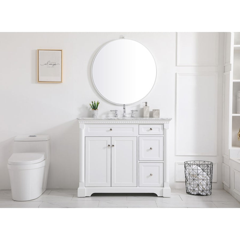 Elegant Kitchen/Bath Clarence 42" Single Bathroom Vanity, Grey