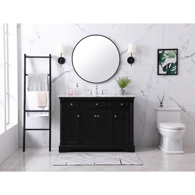 Elegant Kitchen/Bath Clarence 42" Single Bathroom Vanity, White