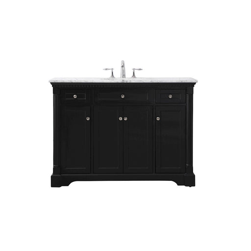 Elegant Kitchen/Bath Clarence 48" Single Bathroom Vanity Set, Black - VF53048BK