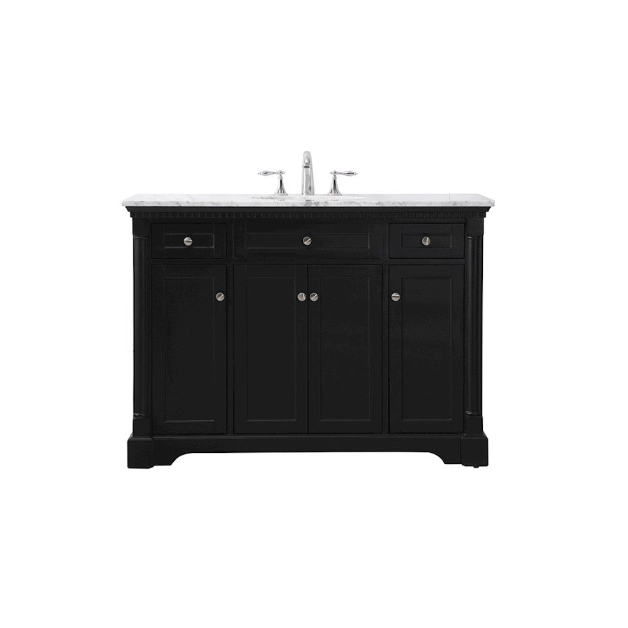 Elegant Kitchen/Bath Clarence 48" Single Bathroom Vanity Set, Black - VF53048BK