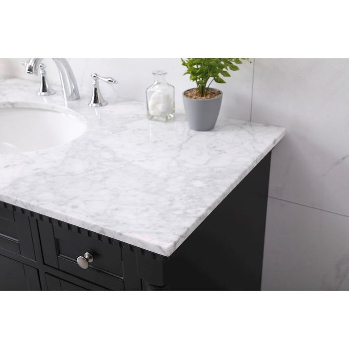 Elegant Kitchen/Bath Clarence 48" Single Bathroom Vanity Set, Black