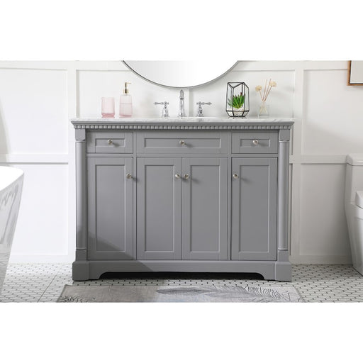 Elegant Kitchen/Bath Clarence 48" Single Bathroom Vanity, Grey