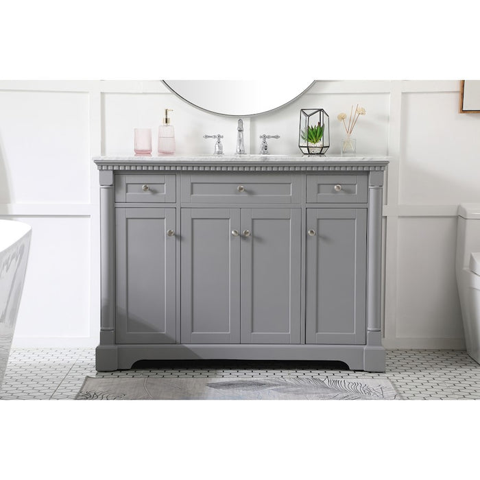 Elegant Kitchen/Bath Clarence 48" Single Bathroom Vanity, Grey