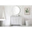 Elegant Kitchen/Bath Clarence 48" Single Bathroom Vanity, Grey