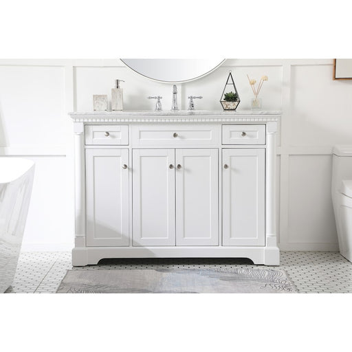 Elegant Kitchen/Bath Clarence 48" Single Bathroom Vanity, White