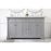 Elegant Kitchen/Bath Clarence 60" Double Bathroom Vanity, Grey