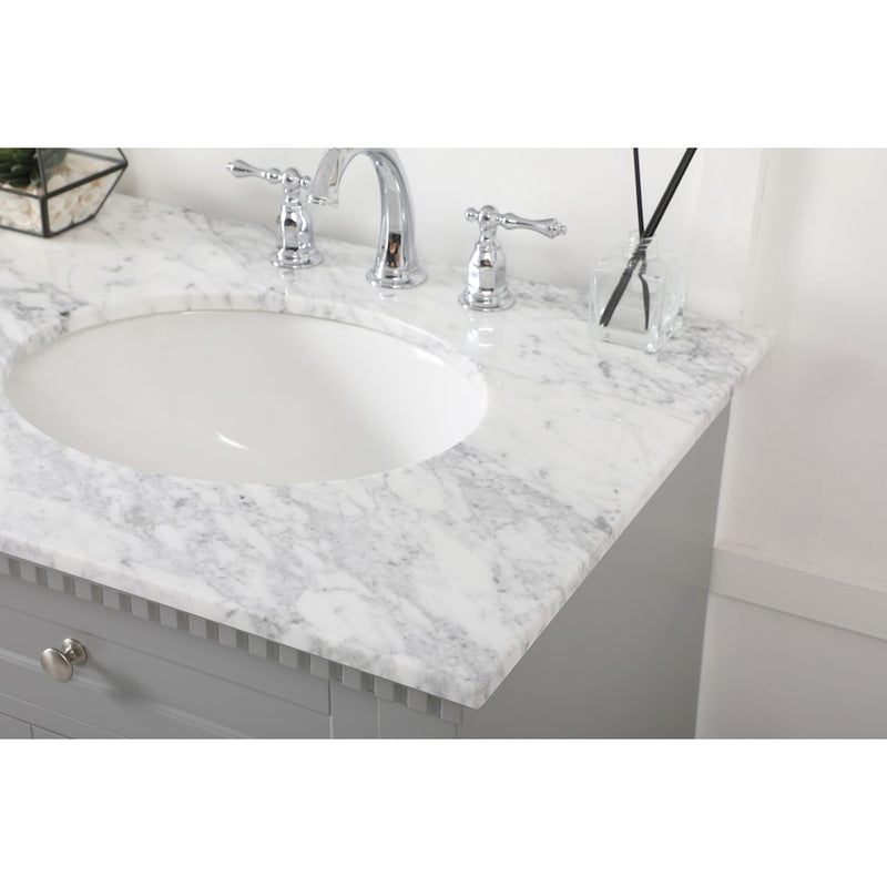 Elegant Kitchen/Bath Clarence 60" Double Bathroom Vanity, Grey