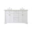 Elegant Kitchen/Bath Clarence 60" Double Bathroom Vanity, White - VF53060DWH