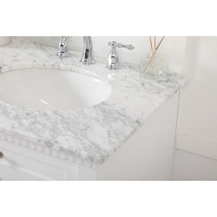 Elegant Kitchen/Bath Clarence 60" Double Bathroom Vanity, White