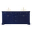 Elegant Kitchen/Bath Clarence 72" Double Bathroom Vanity, Blue - VF53072DBL