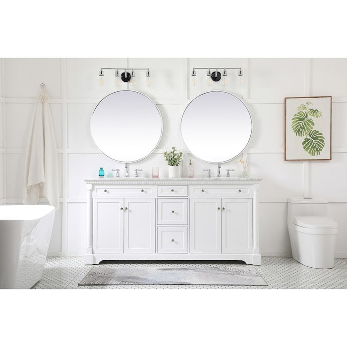 Elegant Kitchen/Bath Clarence 72" Double Bathroom Vanity, Grey