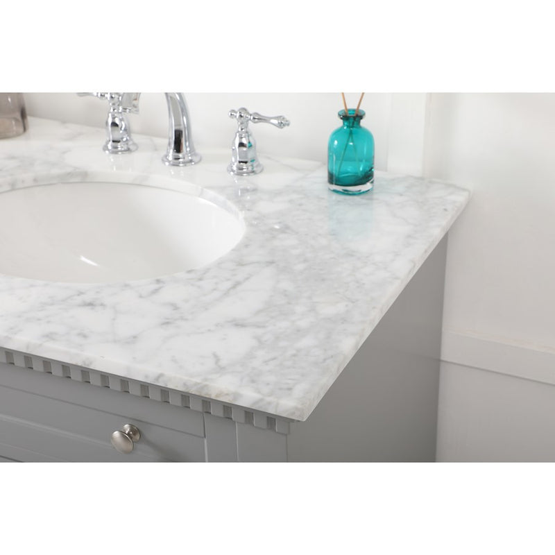 Elegant Kitchen/Bath Clarence 72" Double Bathroom Vanity, Grey