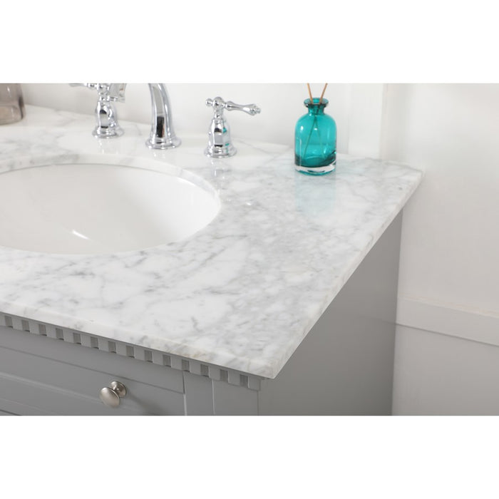 Elegant Kitchen/Bath Clarence 72" Double Bathroom Vanity, Grey