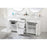 Elegant Kitchen/Bath Clarence 72" Double Bathroom Vanity, White