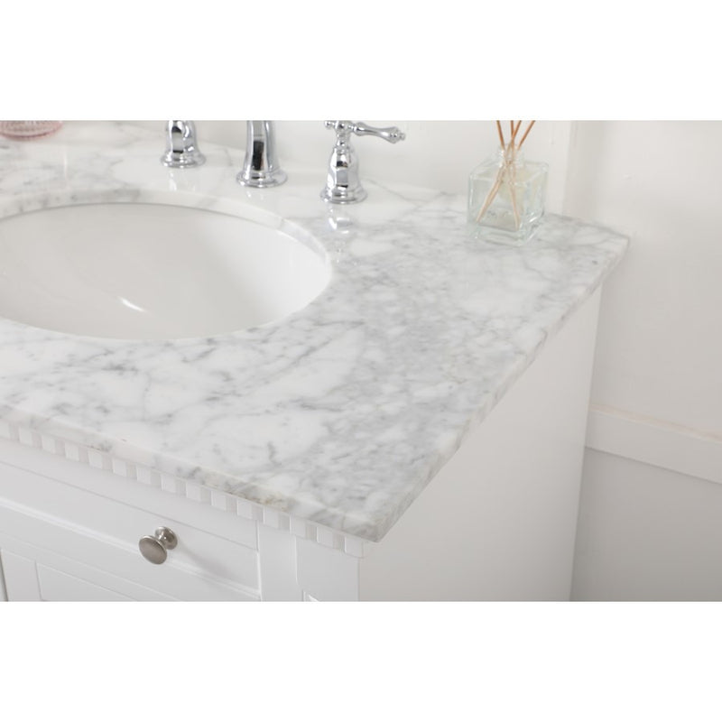 Elegant Kitchen/Bath Clarence 72" Double Bathroom Vanity, White