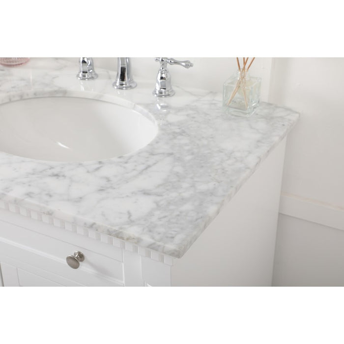 Elegant Kitchen/Bath Clarence 72" Double Bathroom Vanity, White