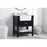 Elegant Clement 30" Single Bathroom Vanity, Black/Backsplash