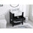 Elegant Clement 30" Single Bathroom Vanity, Black/Backsplash