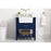 Elegant Clement 30" Single Bathroom Vanity, Blue/Backsplash
