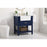 Elegant Clement 30" Single Bathroom Vanity, Blue/Backsplash