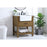 Elegant Clement 30" Single Bathroom Vanity, Driftwood/Backsplash