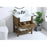 Elegant Clement 30" Single Bathroom Vanity, Driftwood/Backsplash