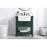 Elegant Clement 30" Single Bathroom Vanity, Green/Backsplash