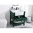 Elegant Clement 30" Single Bathroom Vanity, Green/Backsplash