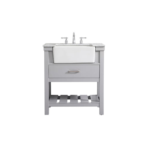 Elegant Kitchen/Bath Clement 30" Single Bathroom Vanity, Grey - VF60130GR