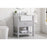 Elegant Clement 30" Single Bathroom Vanity, Grey/Backsplash