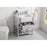 Elegant Clement 30" Single Bathroom Vanity, Grey/Backsplash