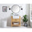 Elegant Clement 30" Single Bathroom Vanity, Grey/Backsplash